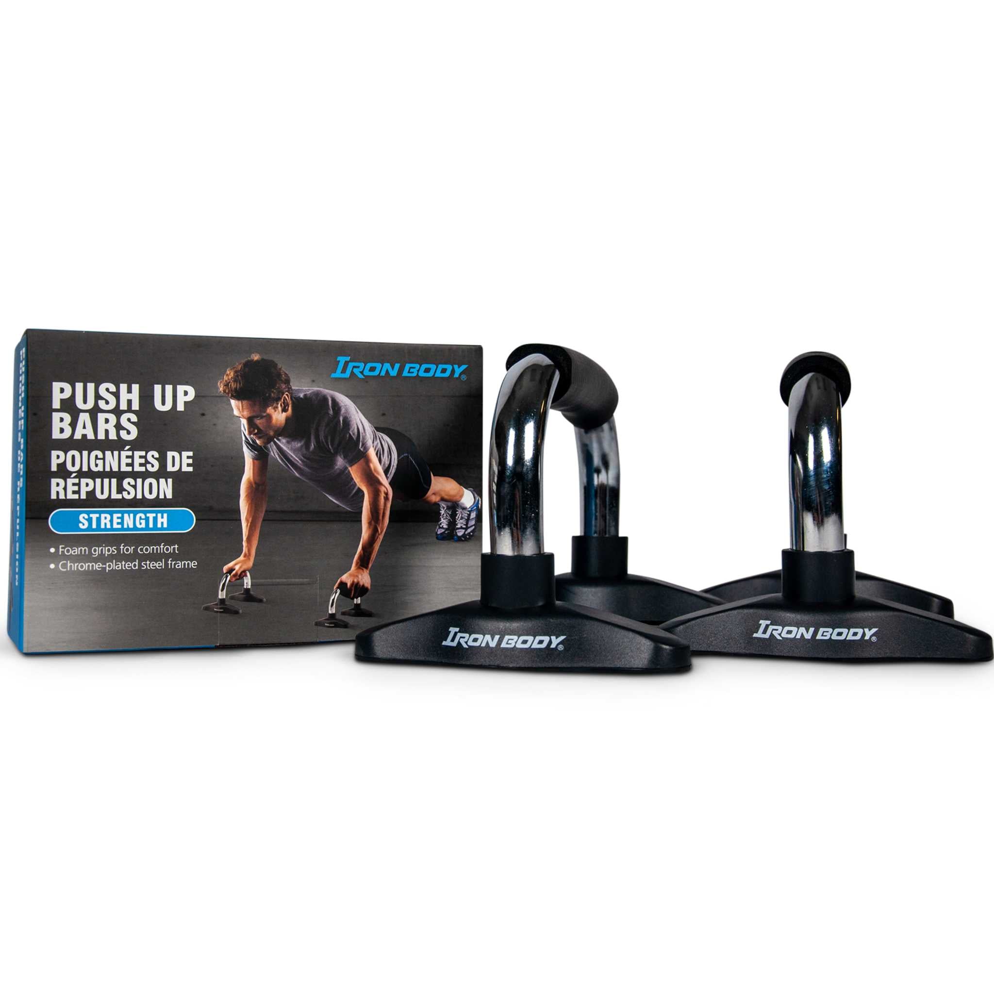Sporttrend 24® Push Up Stand Bar set van 2 in zwart, 200 kg belastbaar | push-upgrepen, push-upgrepen en krachtpatser Sporttrend 24® Push Up Stand Bar set van 2 in zwart, 200 kg belastbaar | push-upgrepen, push-upgrepen en krachtpatser