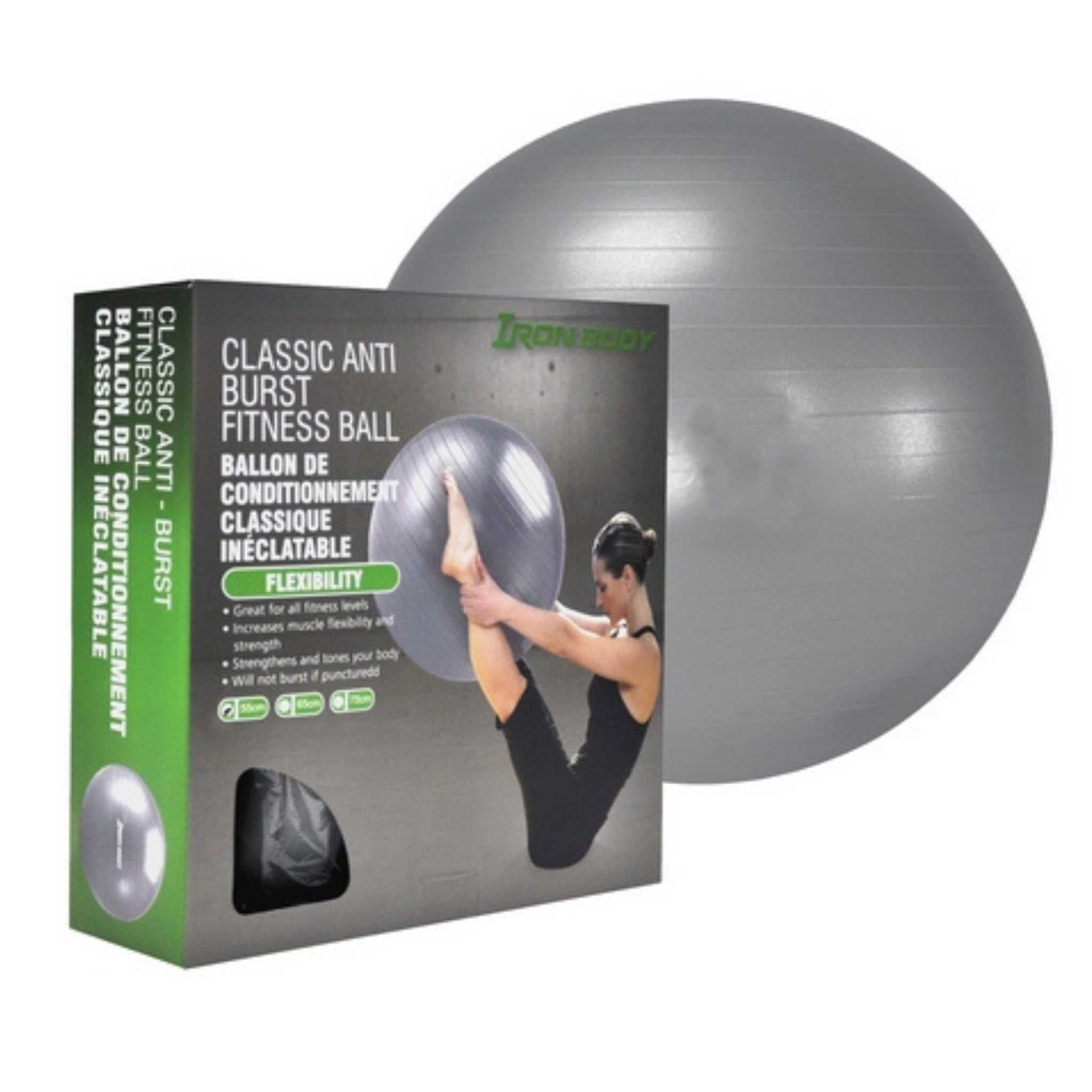 Grey exercise ball outlet
