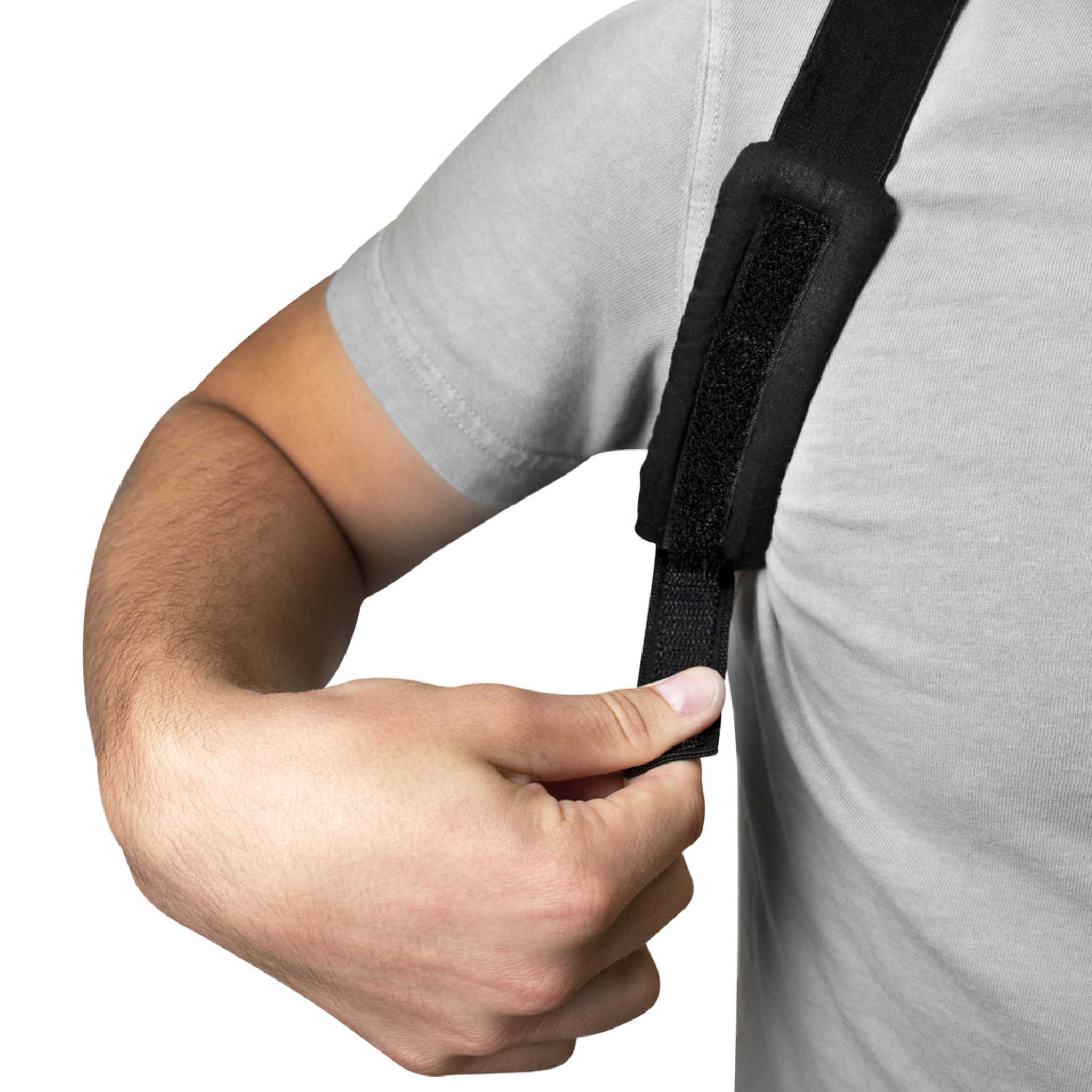 Mueller® Adjustable Posture Support, Unisex, One Size Fits Most - Black