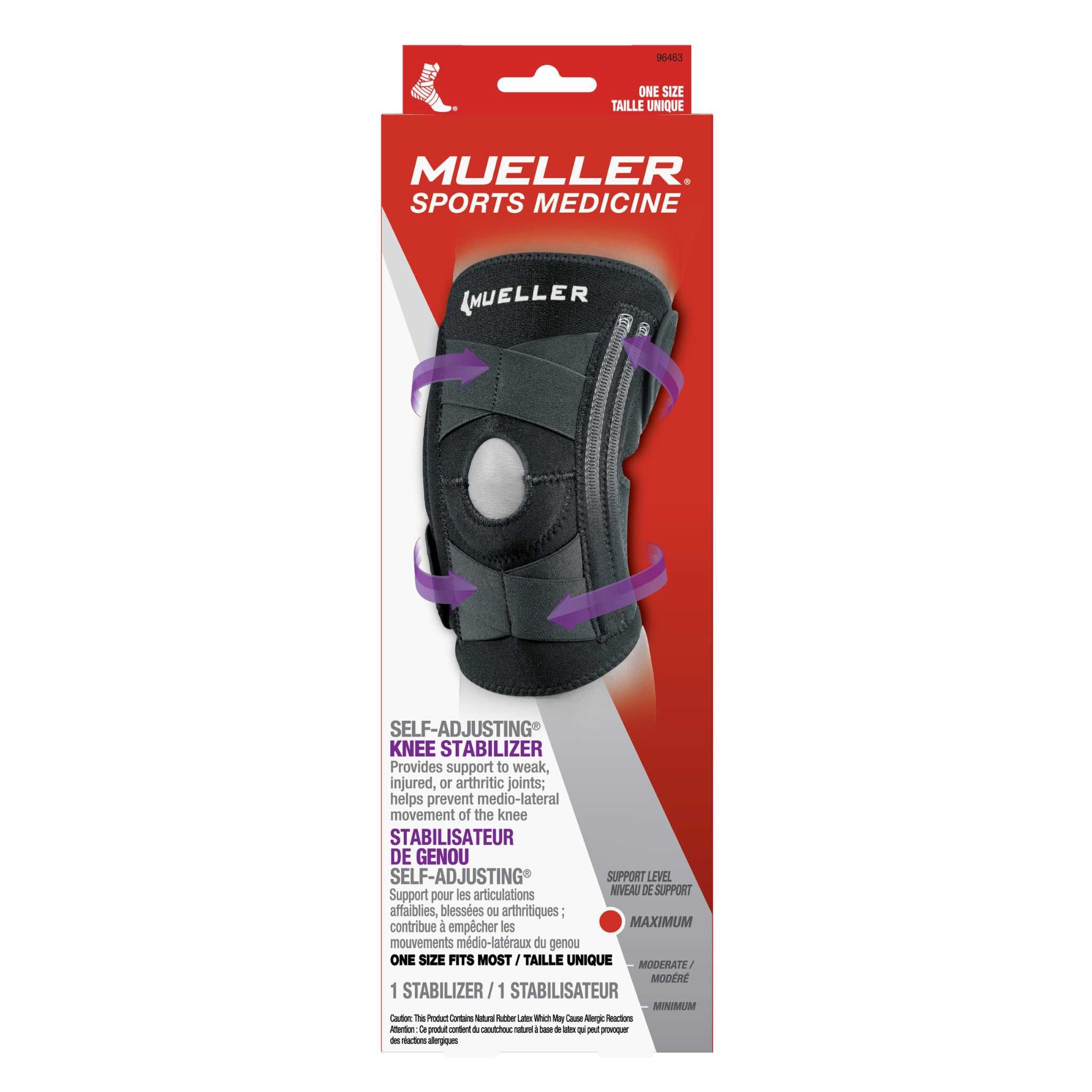 Mueller® Self-Adjusting Knee Stabilizer, Unisex, One Size Fits Most - Black