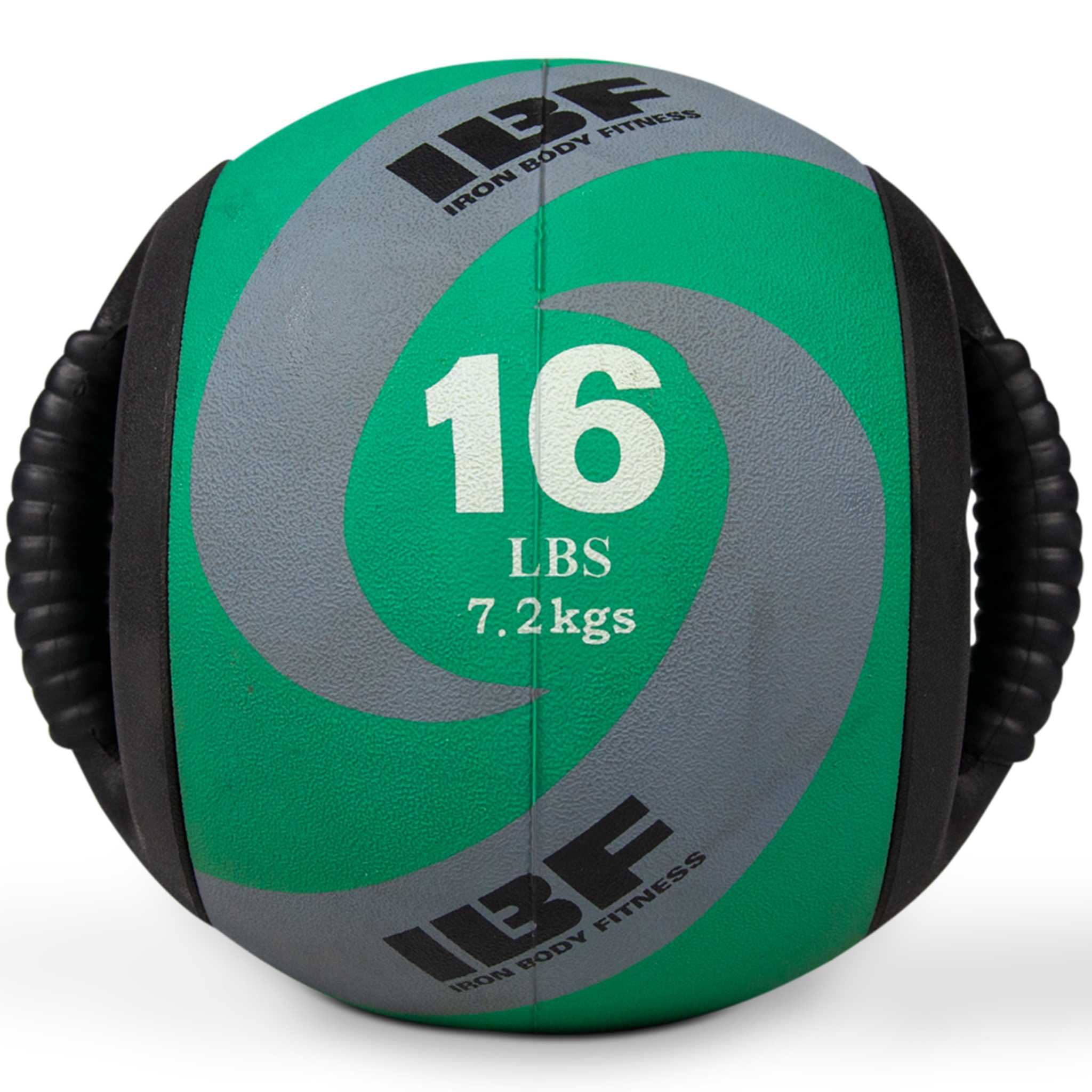 Dual Grip Medicine Balls, Built-In Handles, 8, 12 & 16 lbs.