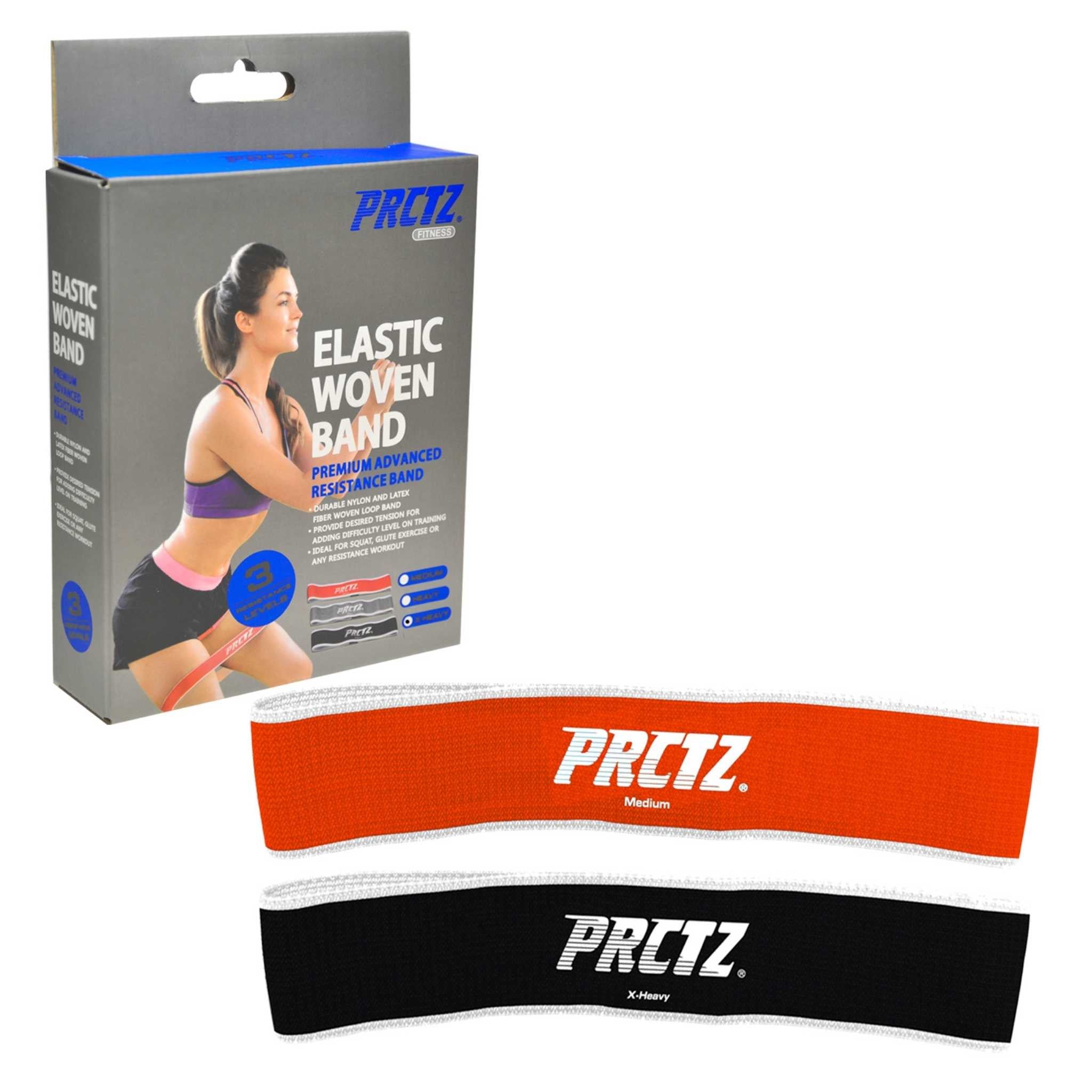 Elastic Woven Resistance Bands, Available in Medium & X-Heavy Resistance
