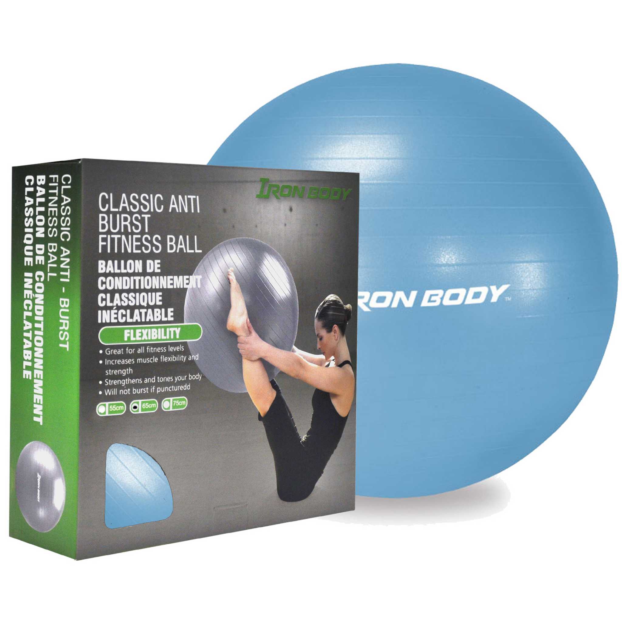 Iron Body Fitness IBF 75 cm Classic Fitness Ball Anti Burst