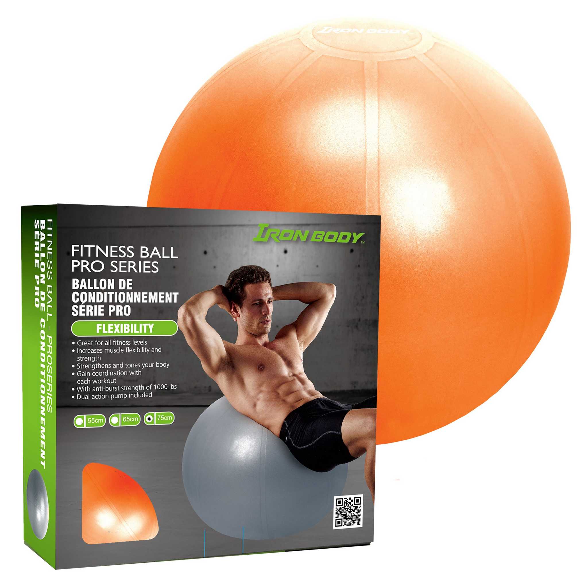 Fitness/Yoga Ball - 65cm - Pump Included