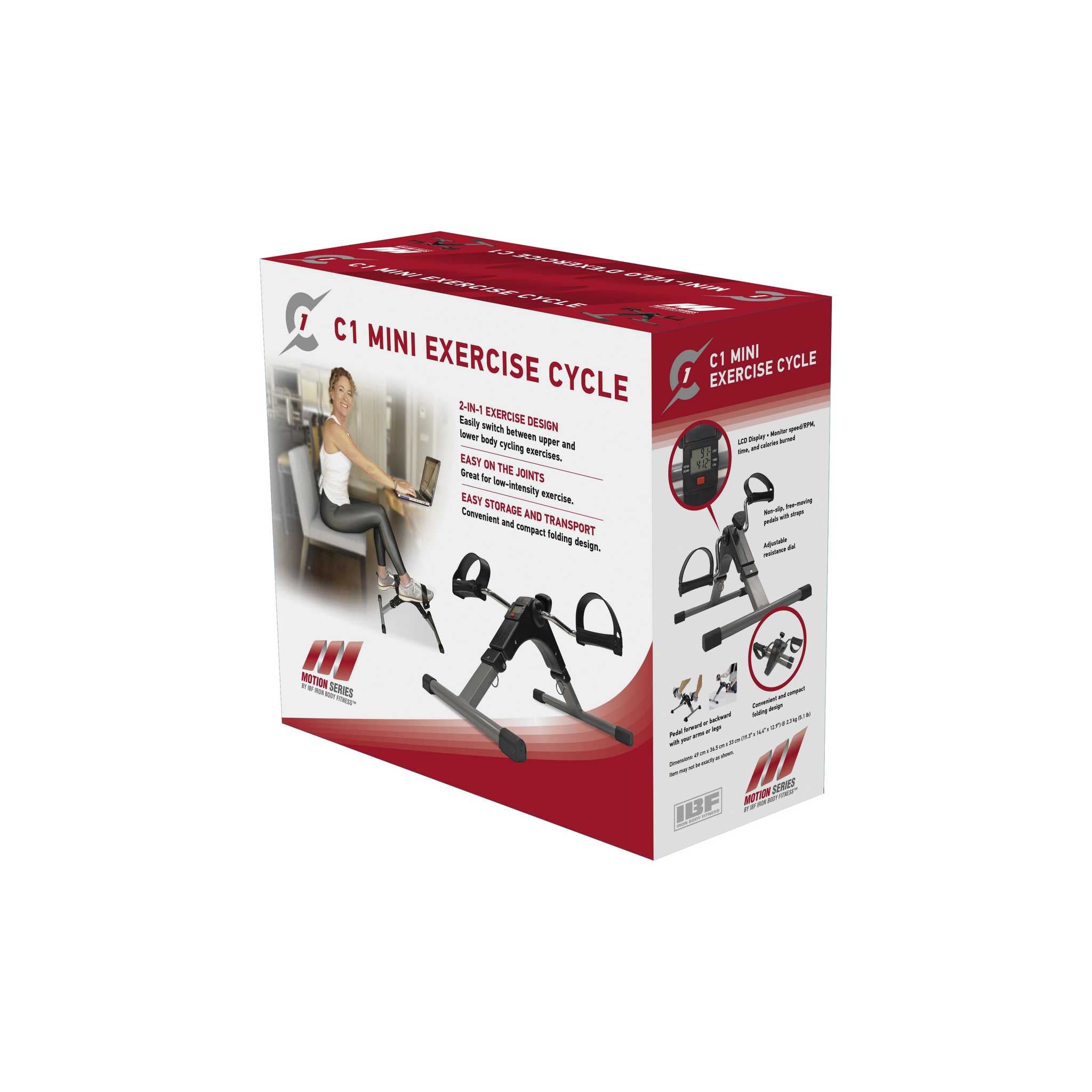 Motion Series C1 Mini Cycle 2 in 1 Upper Lower Body Exercise Cycle