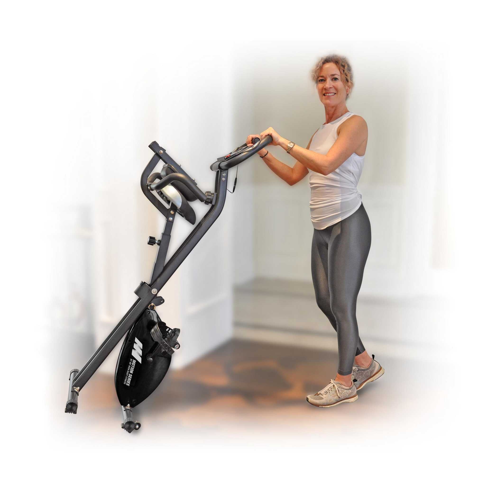 Body fit folding exercise bike deals